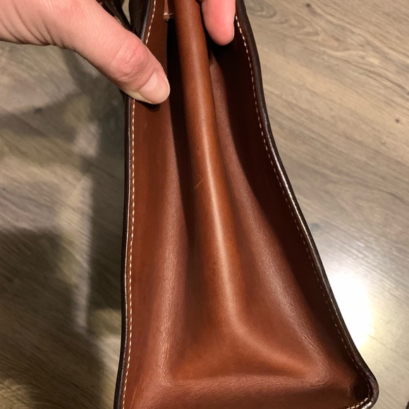 Dooney & Bourke Vintage Brown Hearts Handbag - Picture 4 of 8